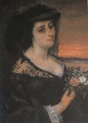 Gustave Courbet Lady oil painting artist